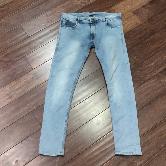 TMU Timeless Straight Fit Light Wash Jeans Made In India Men SIZE 38 - Picture 8 of 8